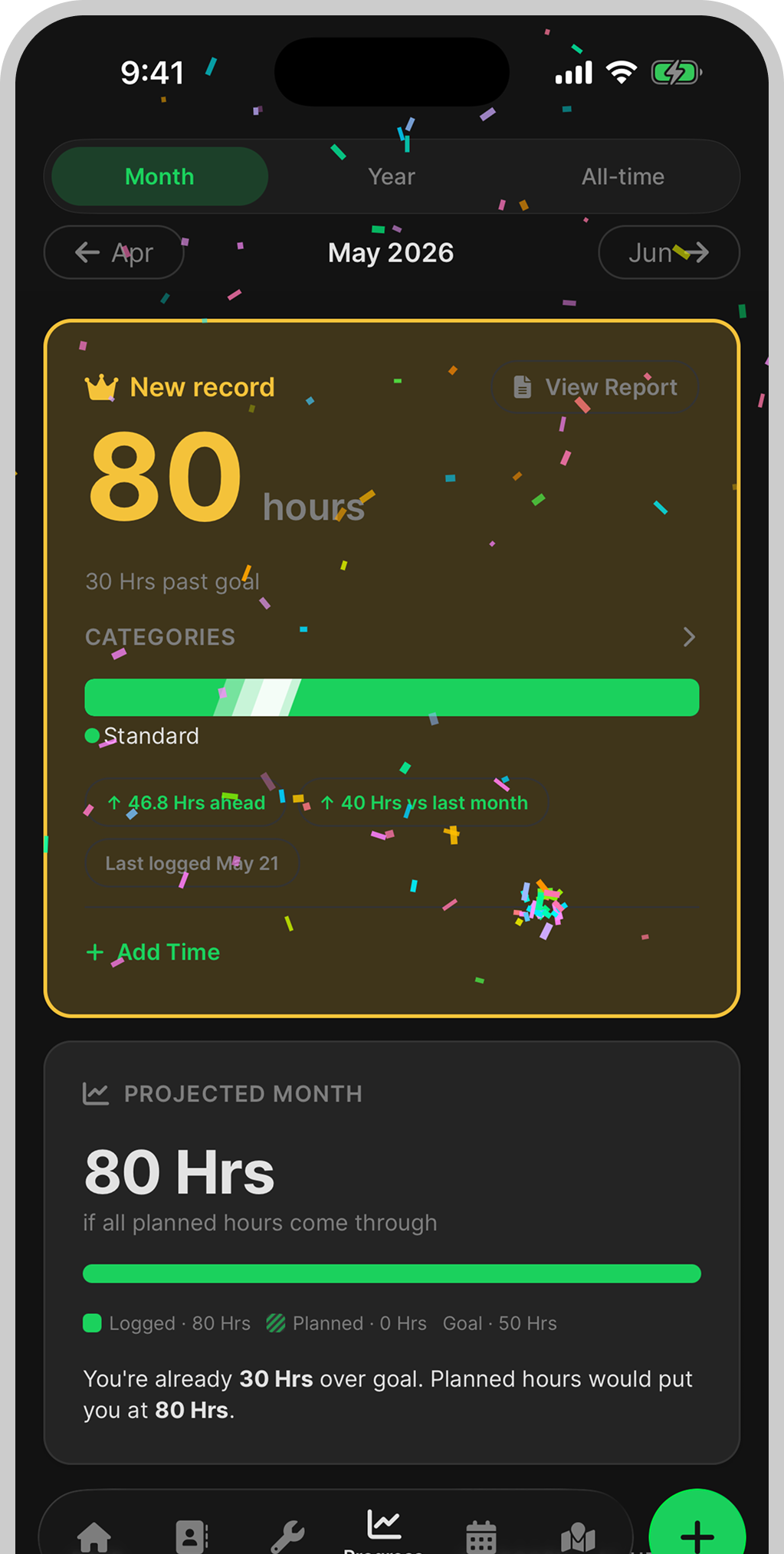 Every record and goal gets a moment of its own.